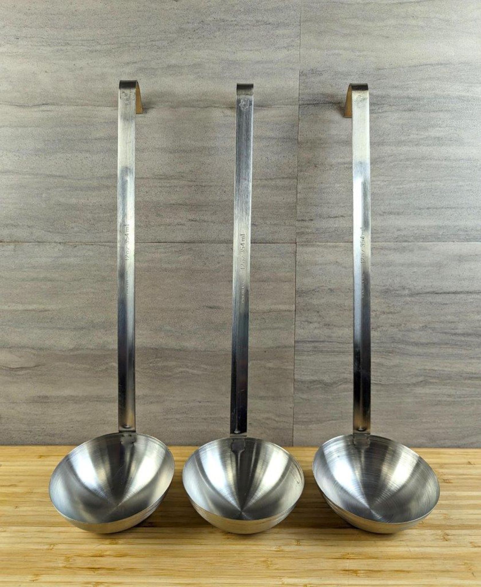 12OZ STEEL LADLES - LOT OF 3