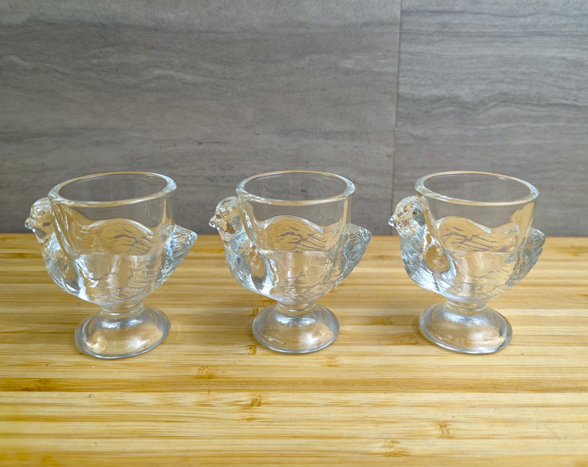 GLASS HEN EGG CUPS - LOT OF 18 (1 BOX) - Image 2 of 3