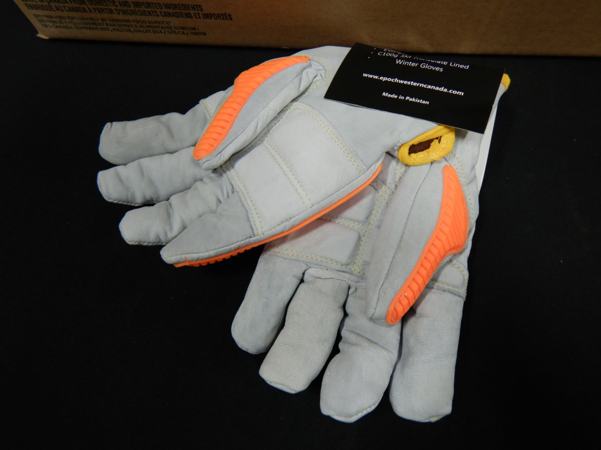 L/O STOUT LEATHER LINED IMPACT RESISTANT GLOVES, SZ MEDIUM - Image 3 of 3
