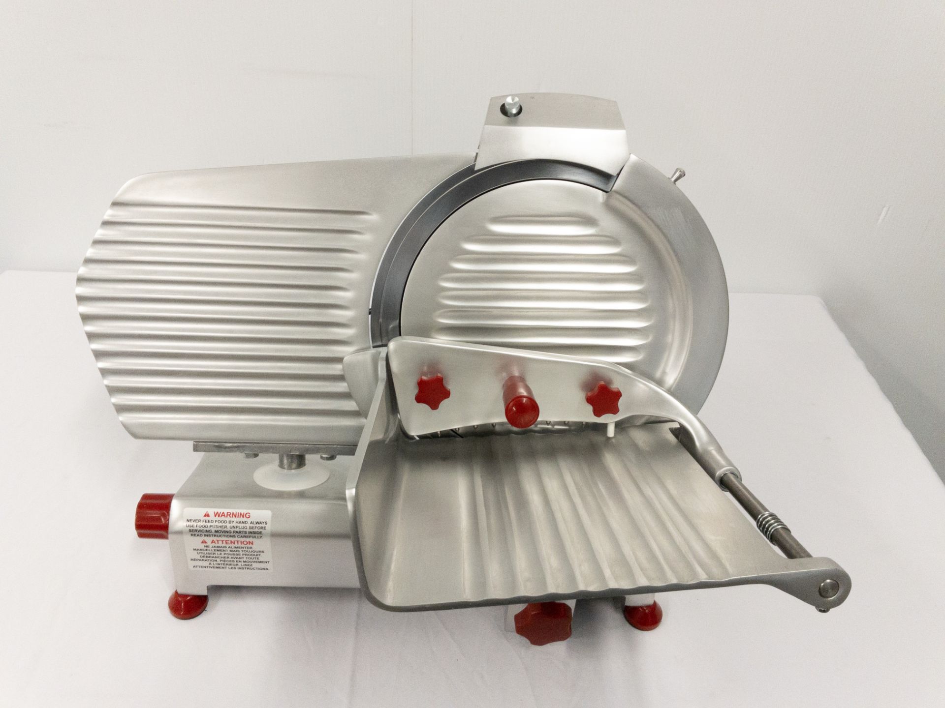 12" GRAVITY MEAT SLICER - MADE IN ITALY, OMCAN F300R M4S - Image 2 of 11