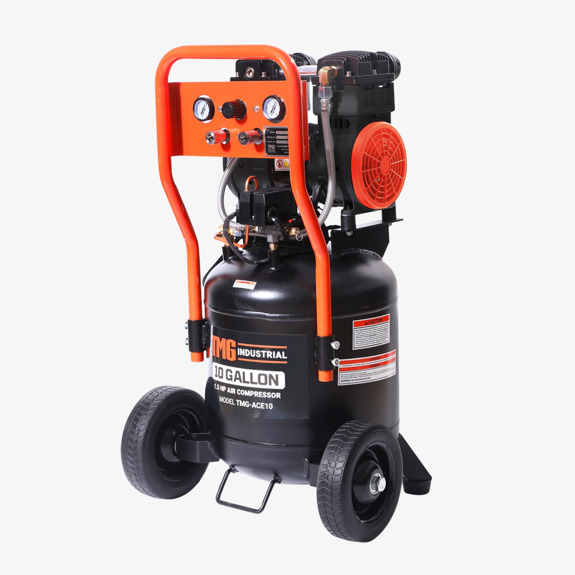 TMG-ACE10 PORTABLE ELECTRIC AIR COMPRESSOR-1.5HP 1 TMG-ACE10 TMG INDUSTRIAL 10 GALLON 1.5 HP - Image 6 of 12