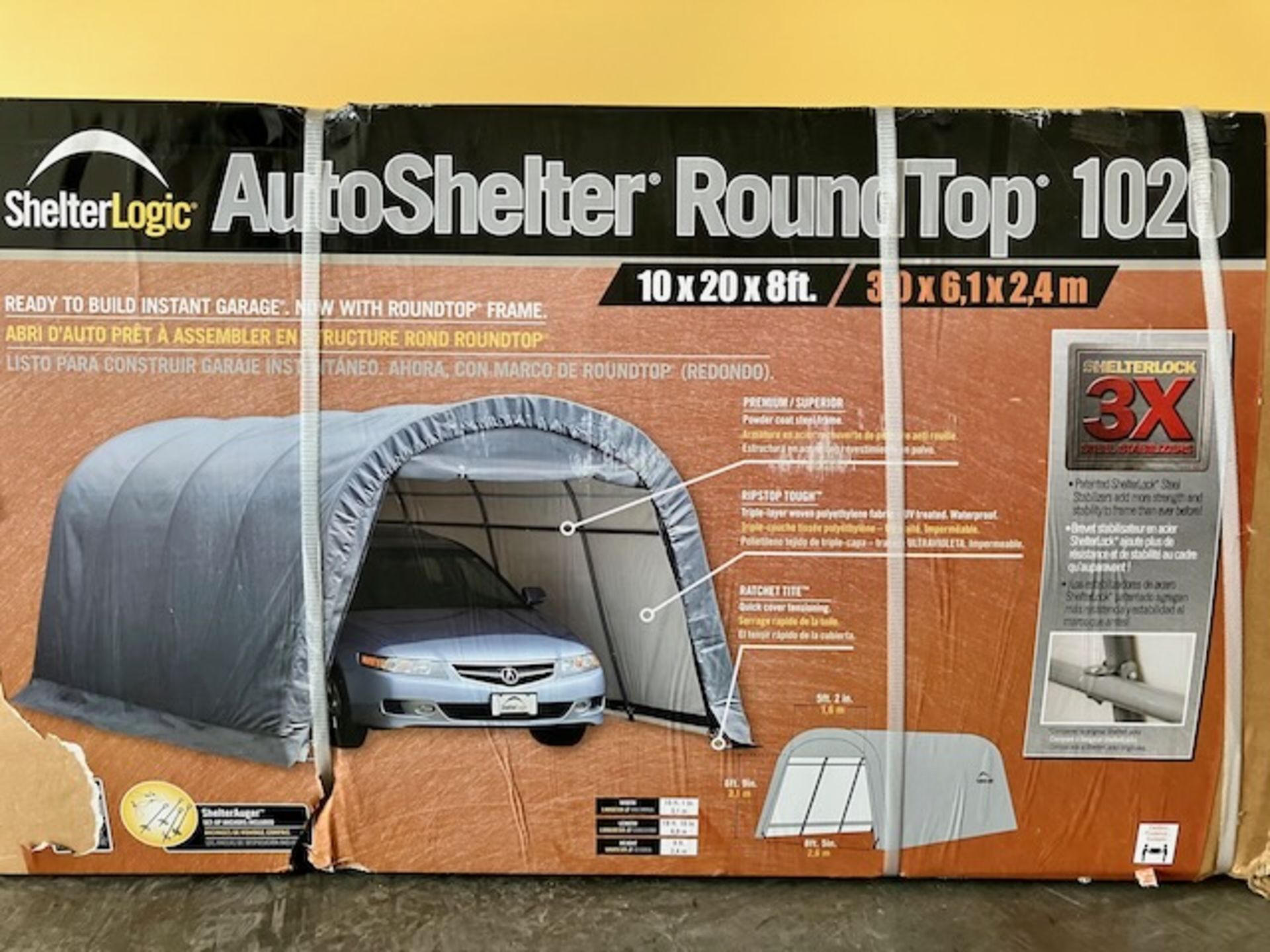 SHELTERLOGIC AUTOSHELTER ROUND TOP 1020 - Image 2 of 3