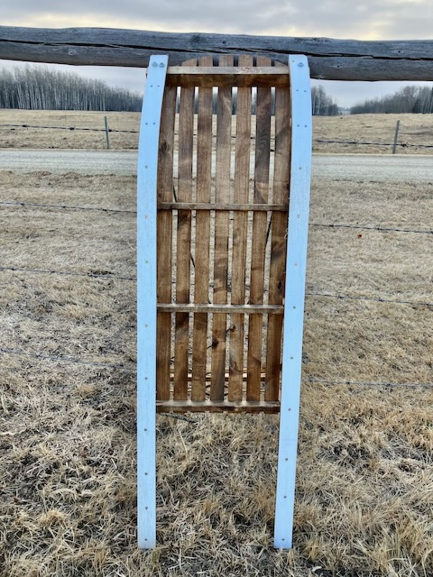 HANDCRAFTED BIRCH DOG SLED - Image 3 of 3