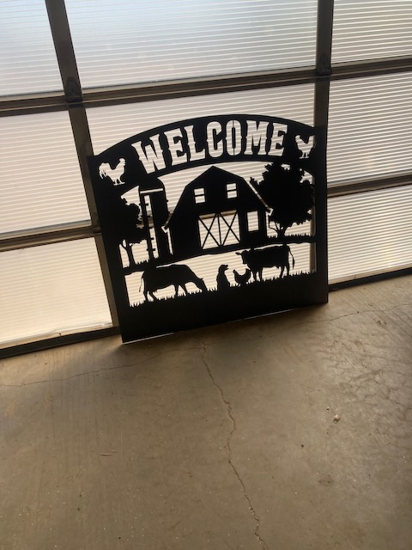 4 FT x 4 FT FARM WELCOME SIGN - Image 2 of 2