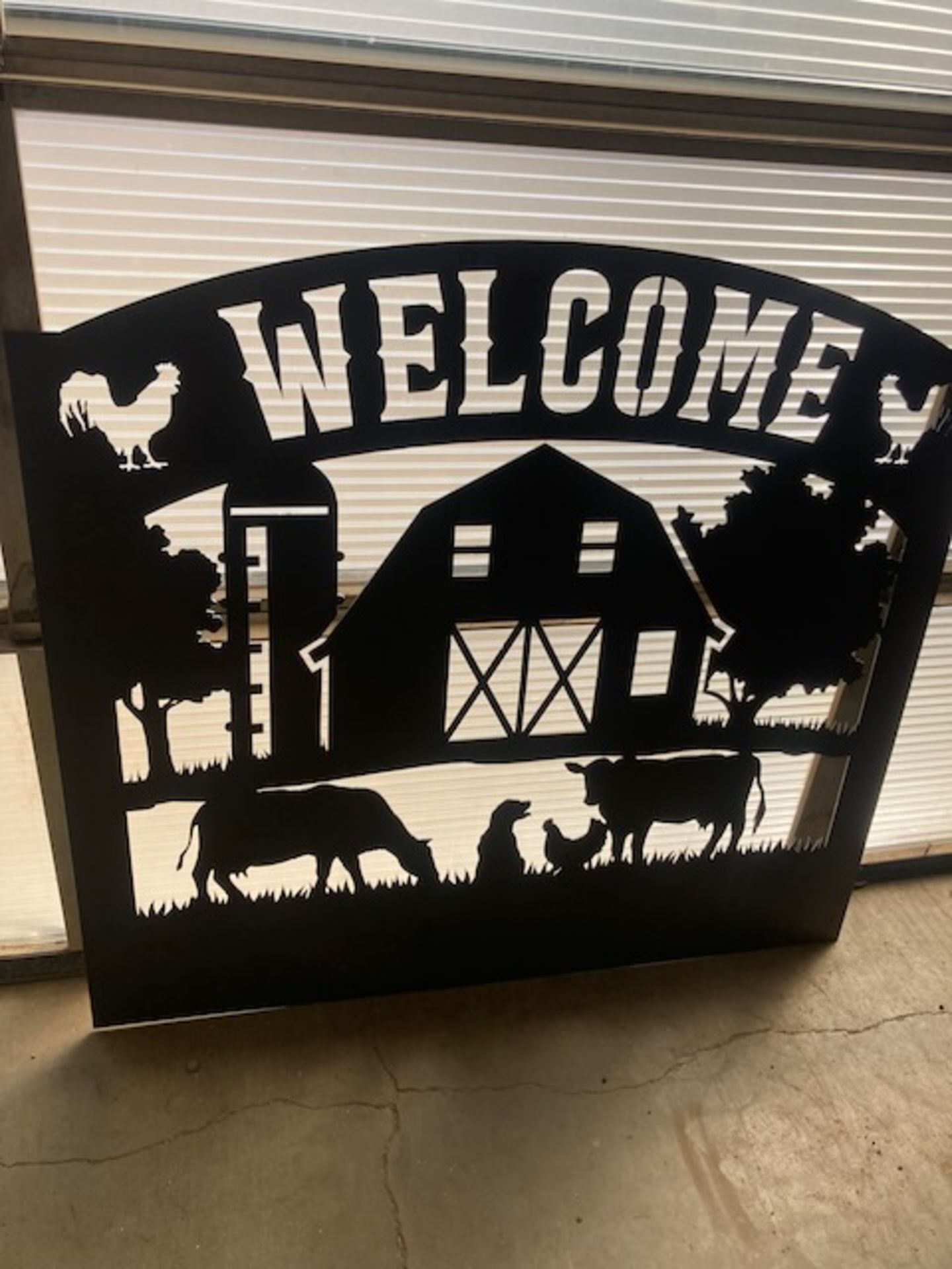 4 FT x 4 FT FARM WELCOME SIGN