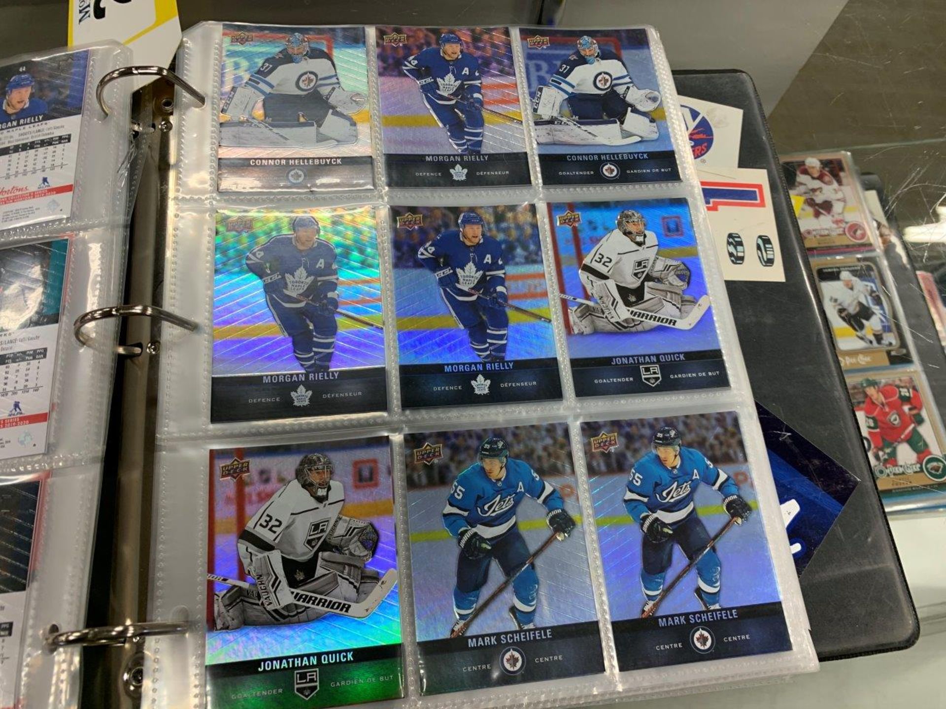 BINDER OF ASSORTED UPPER DECK HOCKEY CARDS - Image 2 of 6