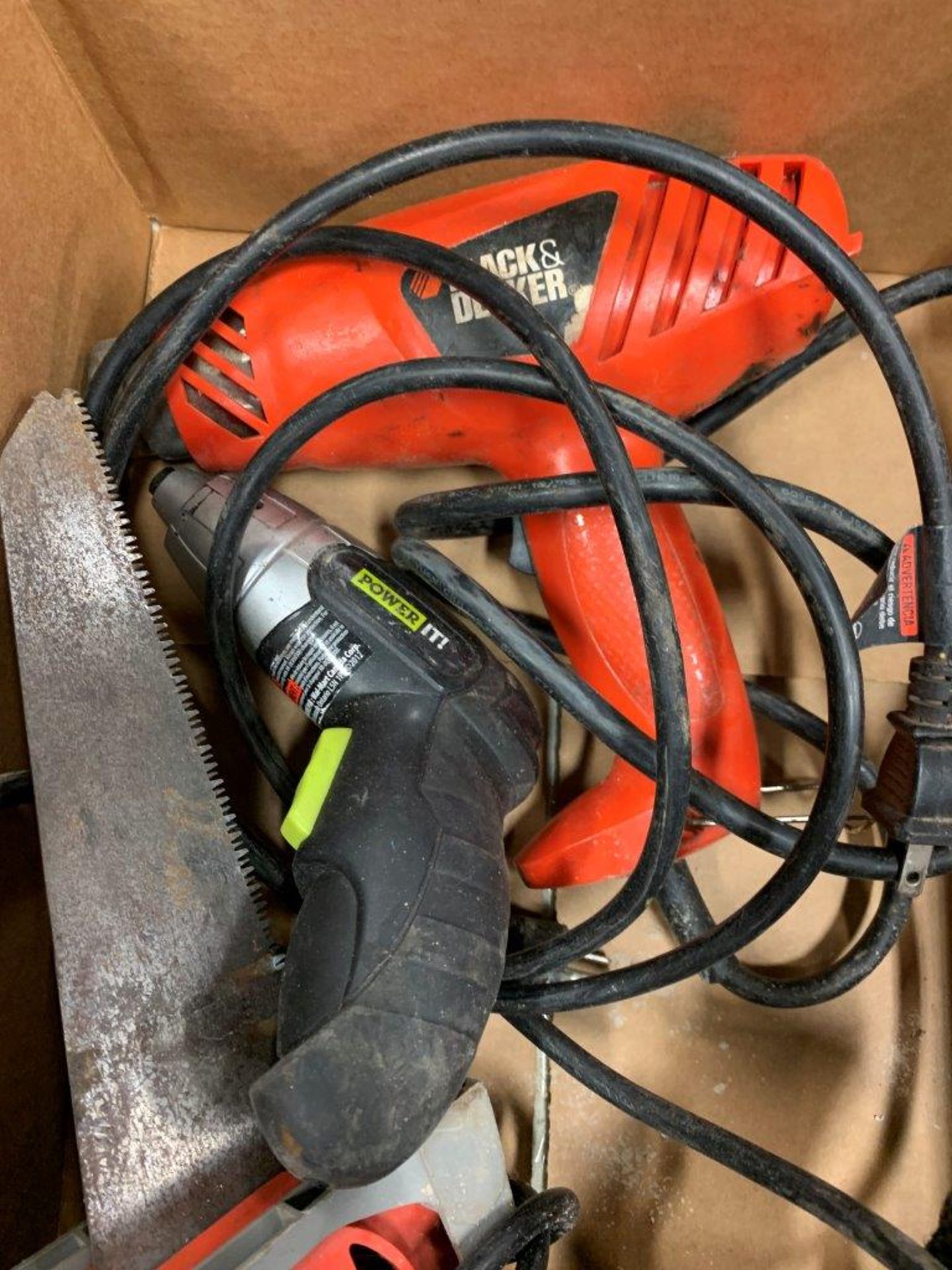 MILWAUKEE 12V CORDLESS DRILL (NO BATTERY & CHARGER), BLACK & DECKER POWER HAND SAW, ORBITAL - Image 4 of 5