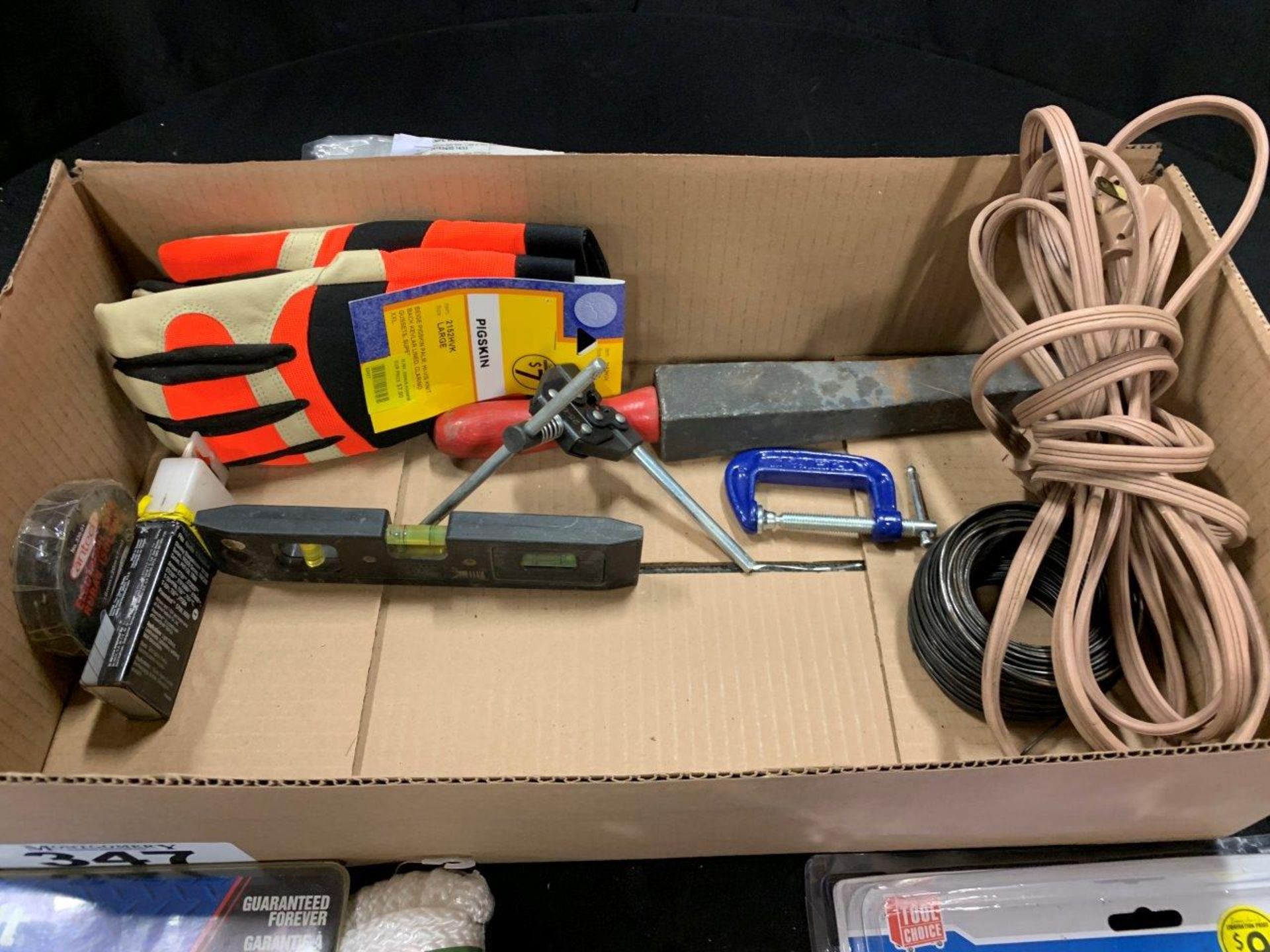L/O ASSORTED HAND TOOLS, MASTERCRAFT ROBOGRIP, LPG TANK, C-CLAMPS, POLY ROPE, ETC. - Image 2 of 7