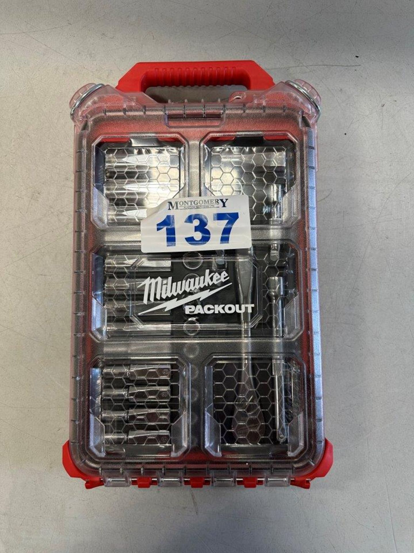 MILWAUKEE 3/8" DRIVE METRIC RATCHET/SOCKET SET - LIKE NEW - Image 2 of 2