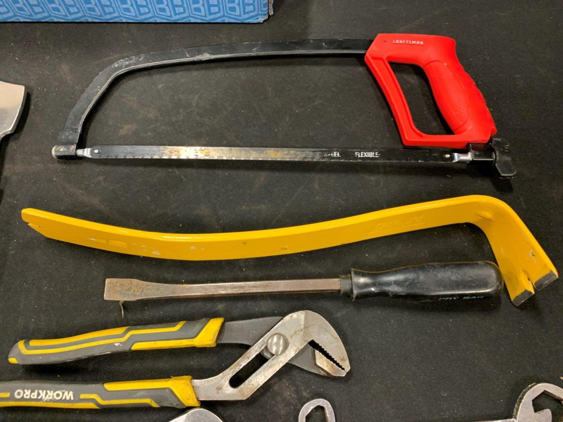 L/O ASSORTED HAND TOOLS, SAWS, SNIPS, PRY BARS, WRENCHES, ETC. - A01 - Image 6 of 7