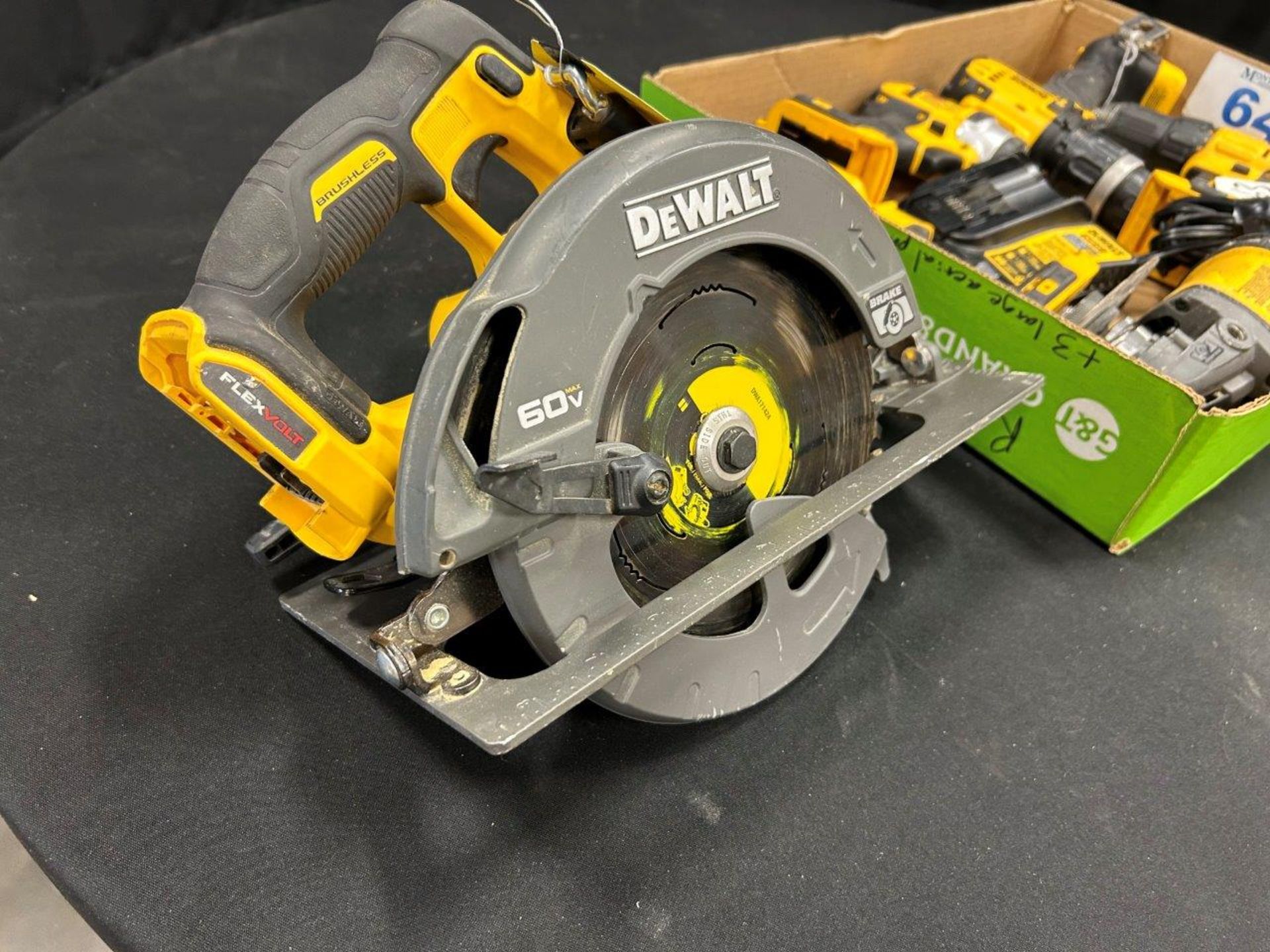 DEWALT CORDLESS CIRCULAR SAW, IMPACT DRIVER, ANGLE GRINDER, DRILLS, FLASHLIGHT, ETC. - B63 - Image 3 of 13