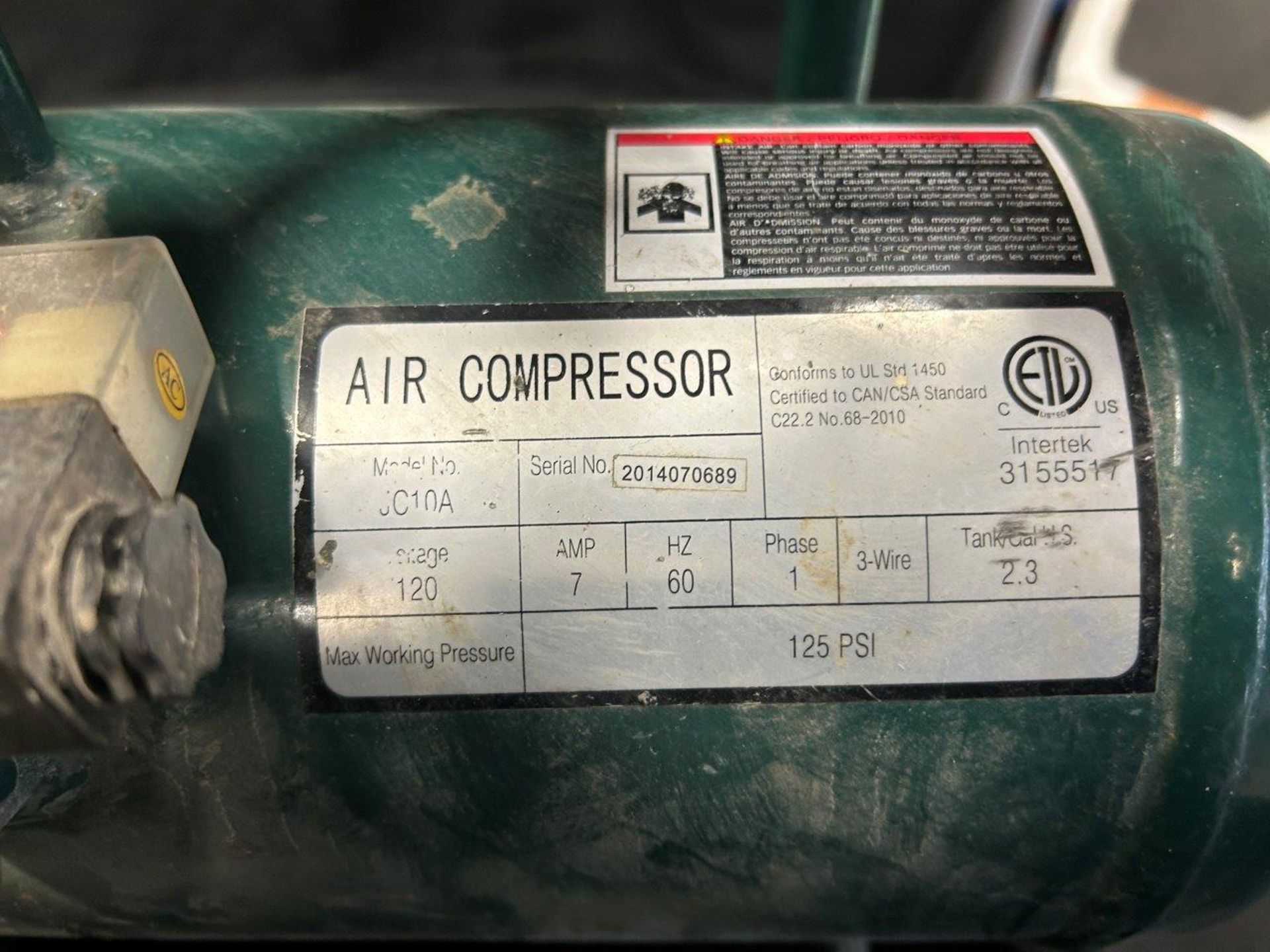 ROLAIR SYSTEMS AIR COMPRESSOR - Image 5 of 6