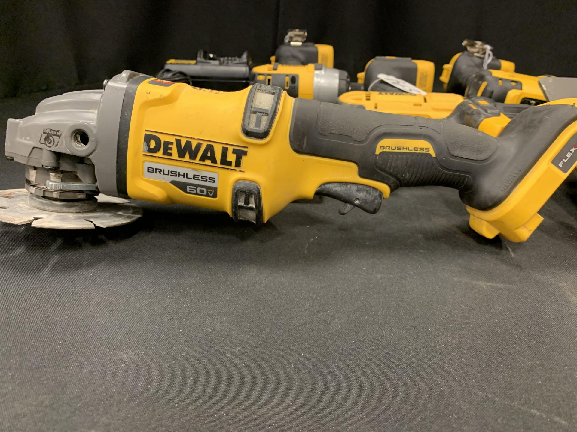 DEWALT CORDLESS CIRCULAR SAW, IMPACT DRIVER, ANGLE GRINDER, DRILLS, FLASHLIGHT, ETC. - B63 - Image 11 of 13