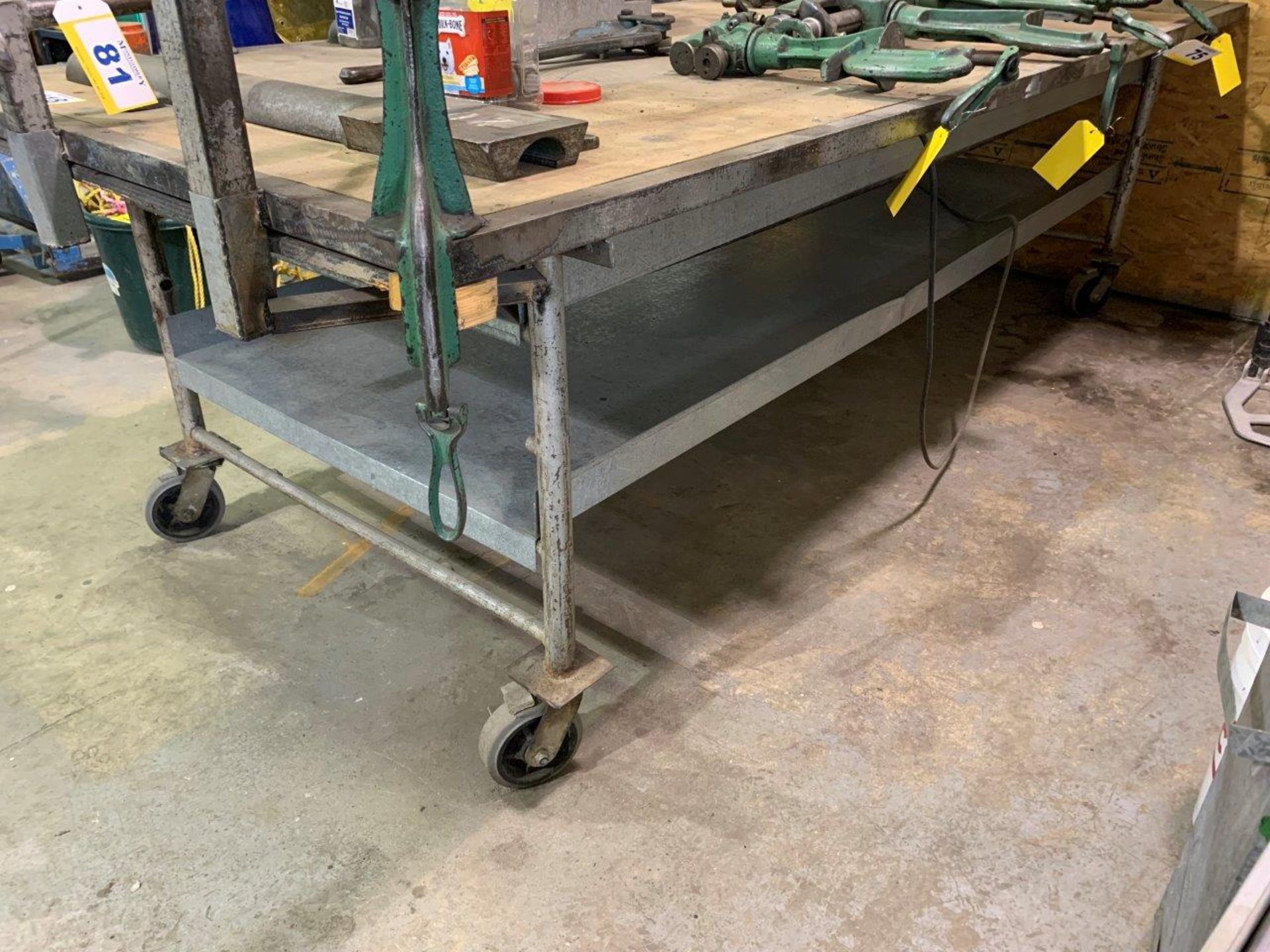 HD ROLLING WORK TABLE 51"X113" - Image 3 of 3