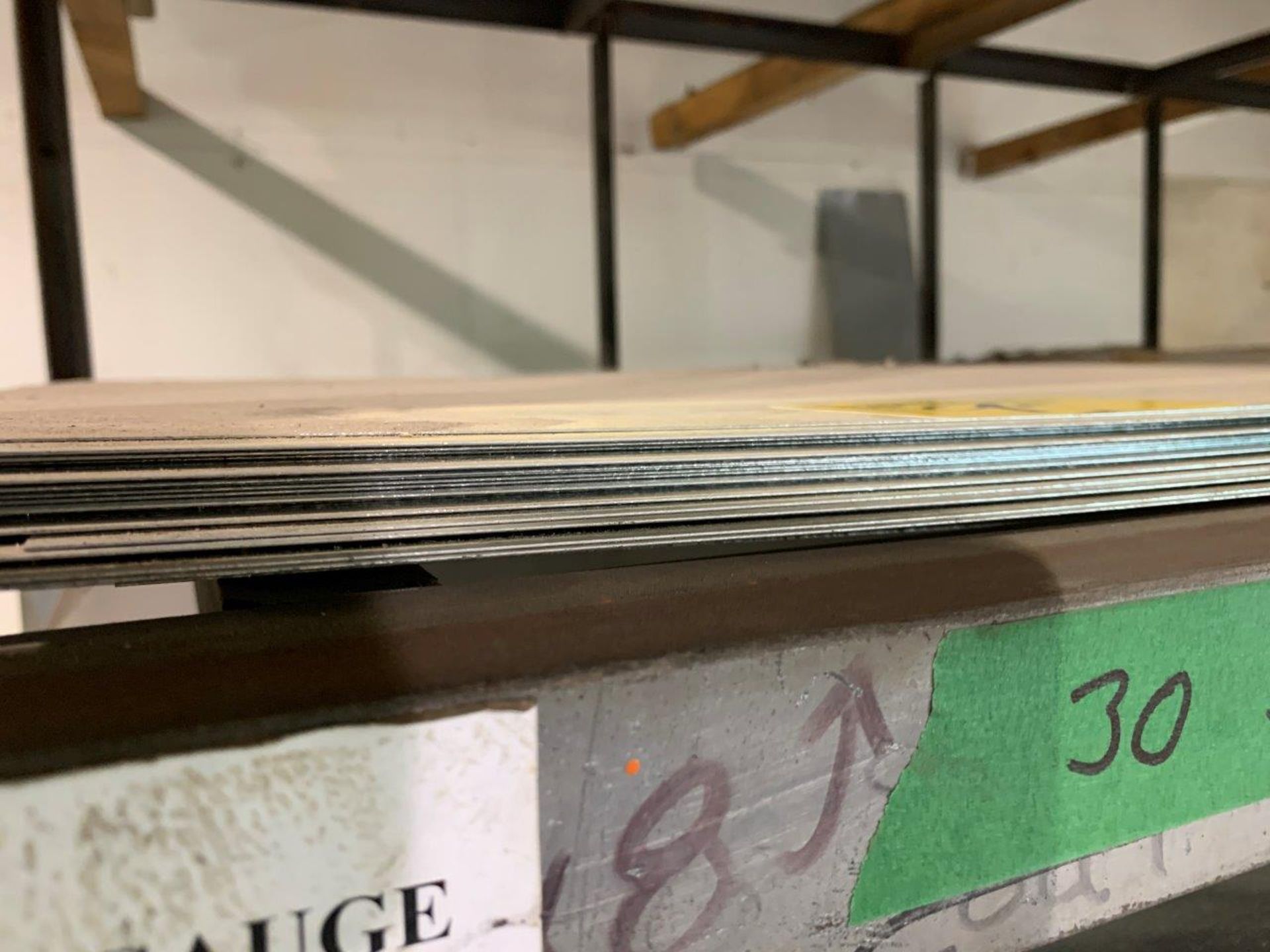 30 SHEETS OF 36"X96" 24 GA. GALVANIZED STEEL SHEET METAL