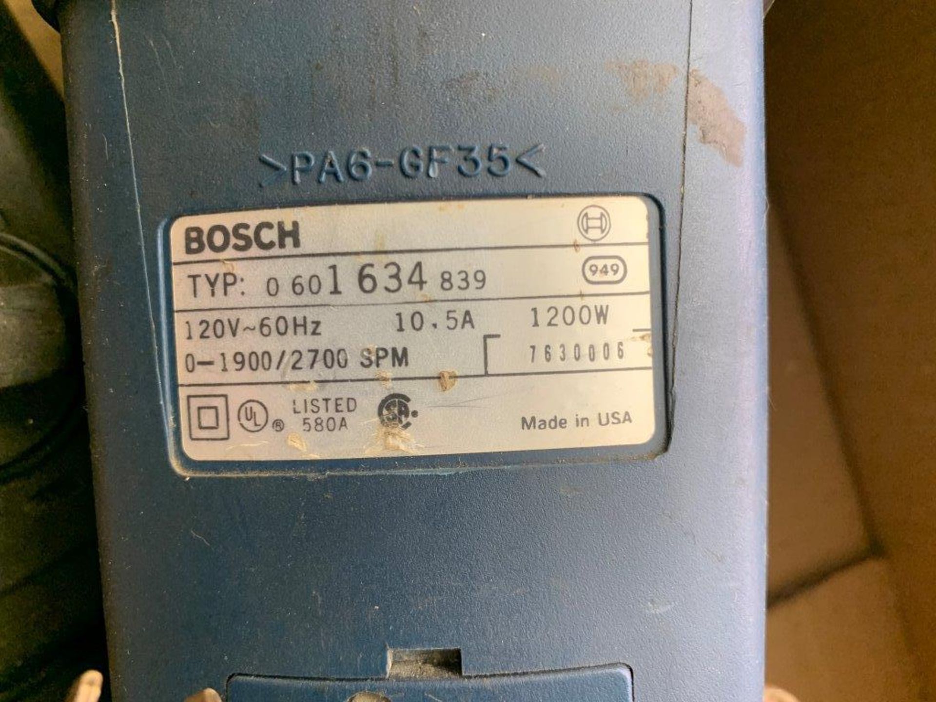 BOSCH ELEC. RECIPROCATING SAW & BOSCH ELEC. HAMMER DRILL - Image 2 of 3