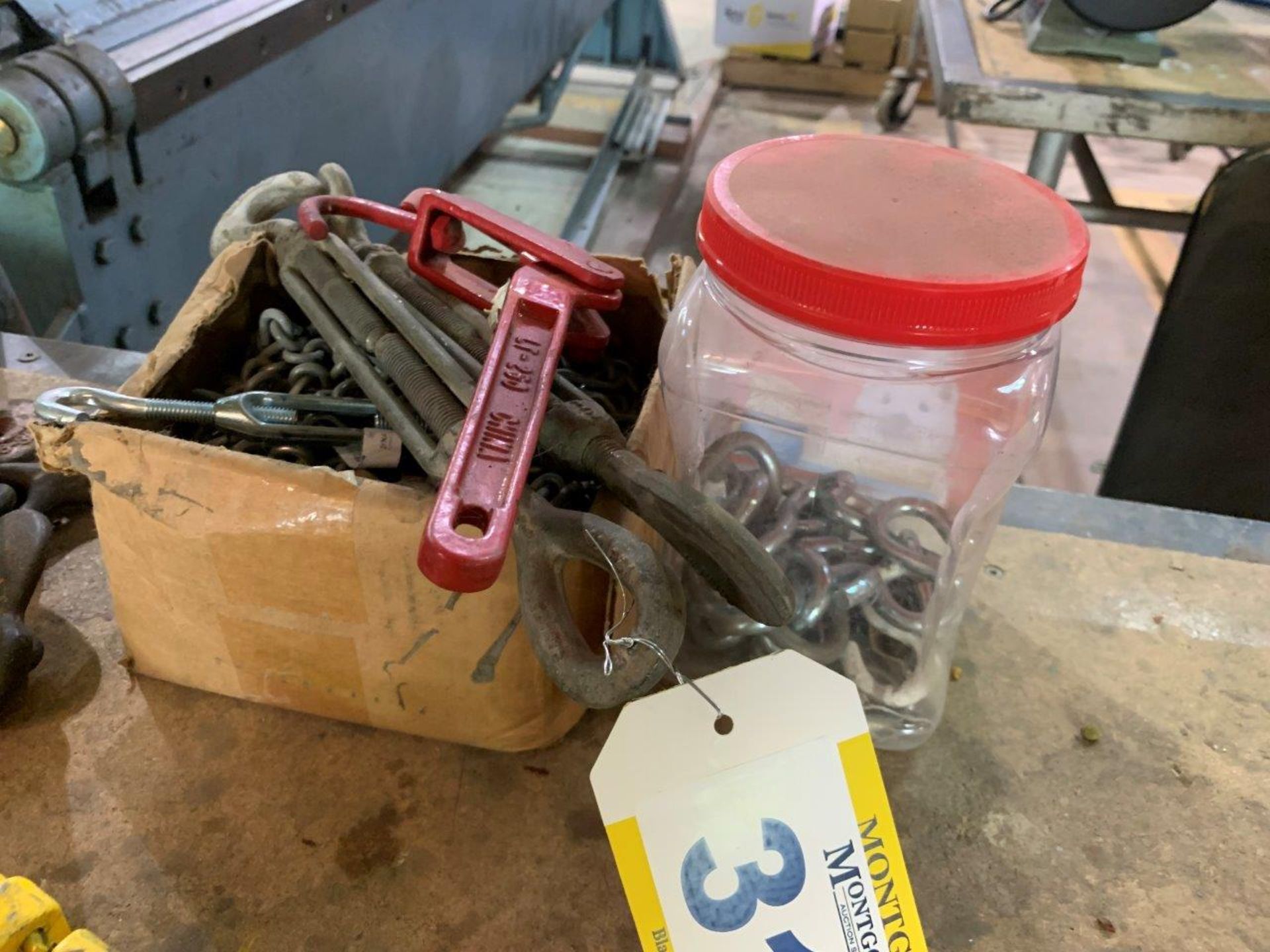 TURNBUCKLES, CHAIN, LIGHT GAUGE CHAIN BOOMER, ETC.