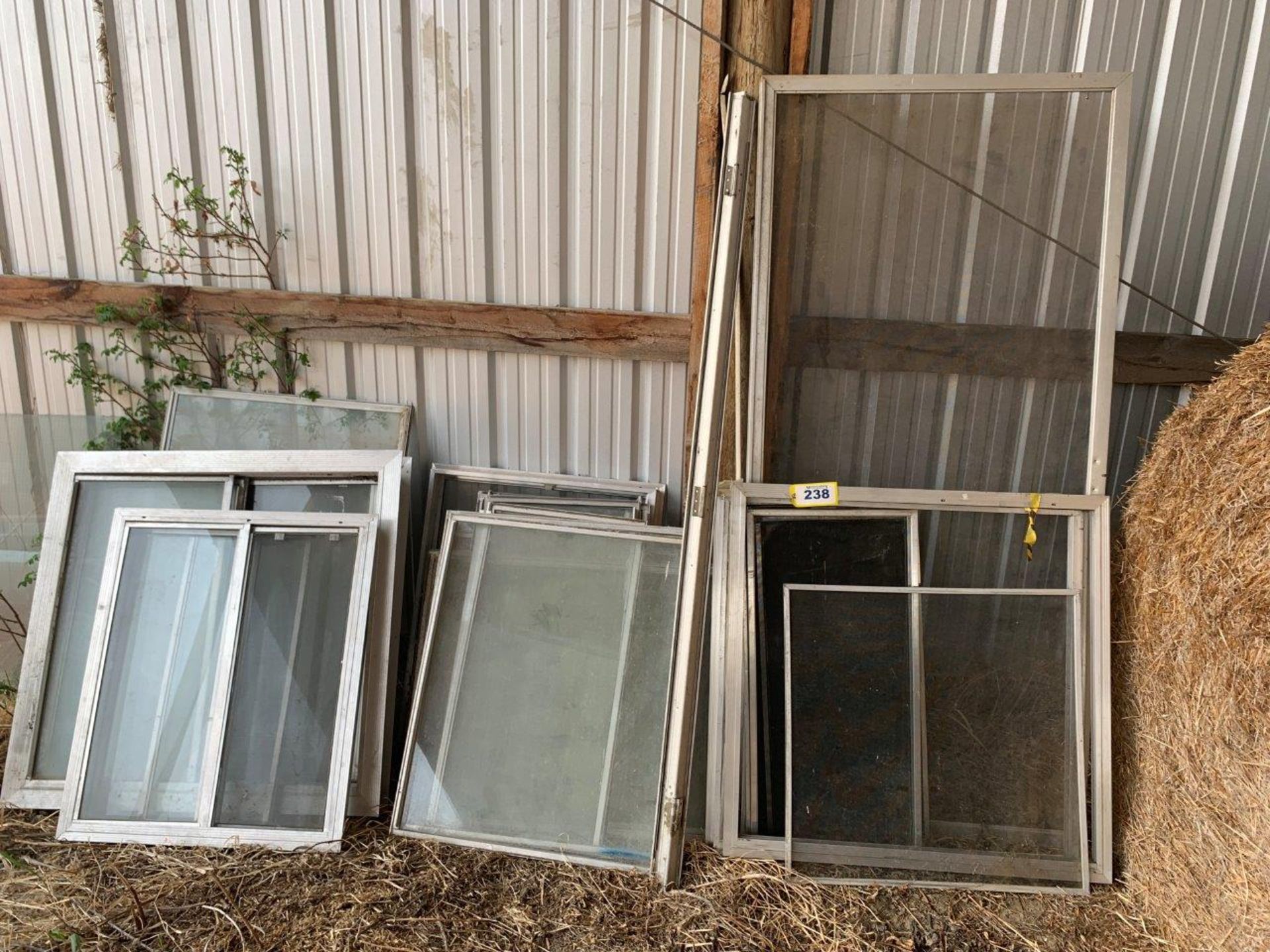 ALUMINUM FRAMED WINDOW/SCREEN DOOR