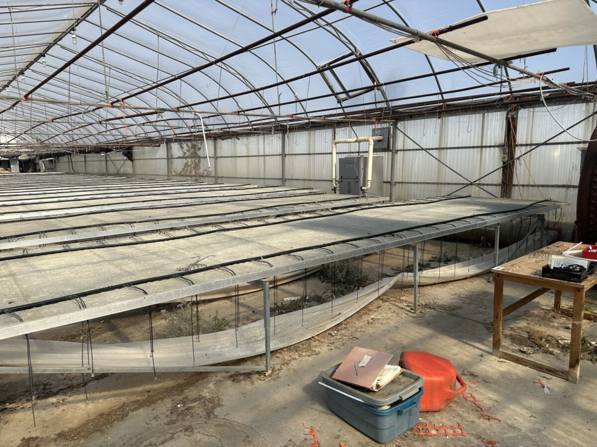WESTBROOK GUTTER CONNECT 2-BAY GREENHOUSE 60FT X 144FT X 96” H & 2-BAY 60FT X 72 FT X 96”, INCLUDING - Image 72 of 95