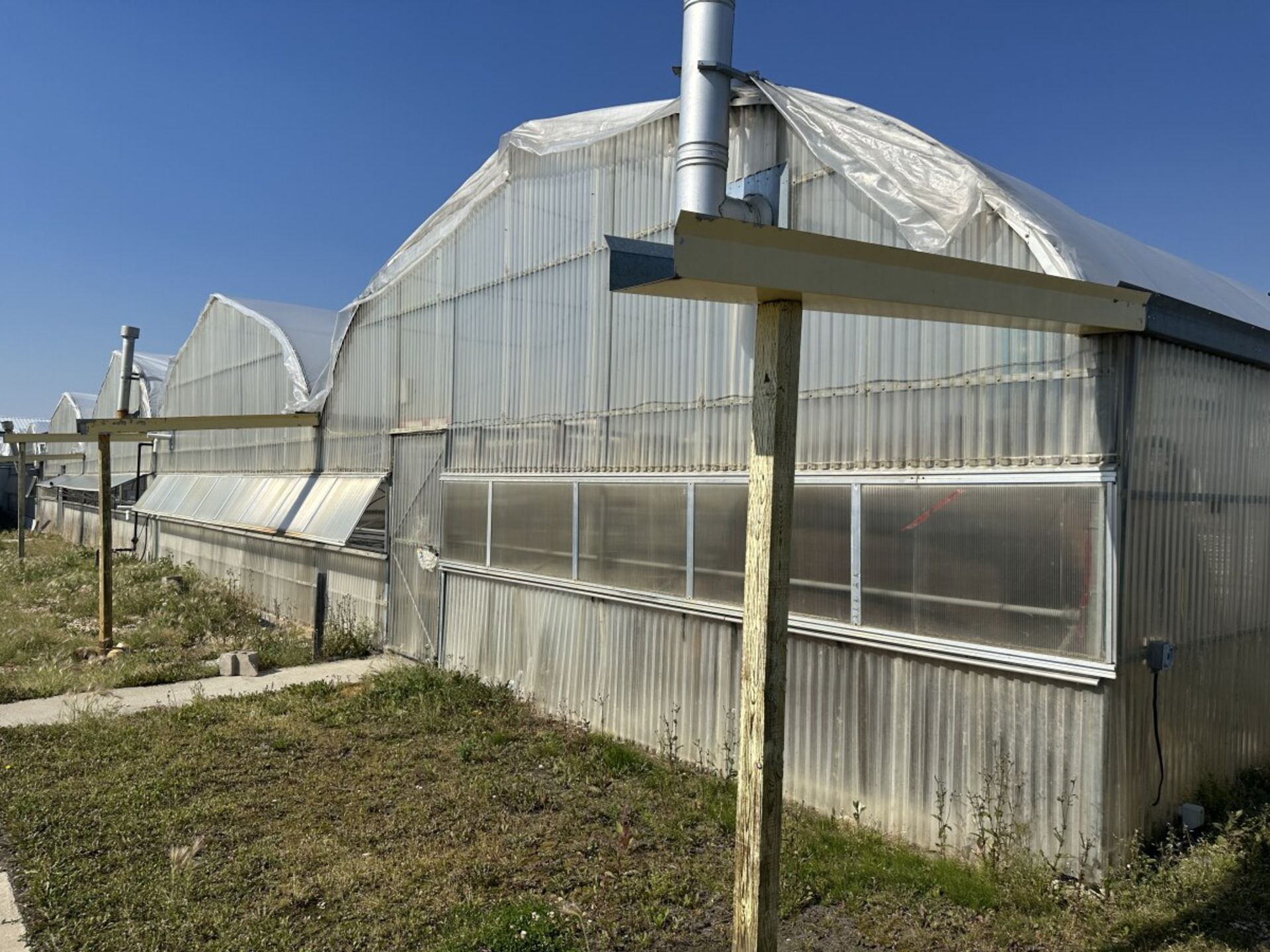 WESTBROOK GUTTER CONNECT 2-BAY GREENHOUSE 60FT X 144FT X 96” H & 2-BAY 60FT X 72 FT X 96”, INCLUDING - Image 7 of 95