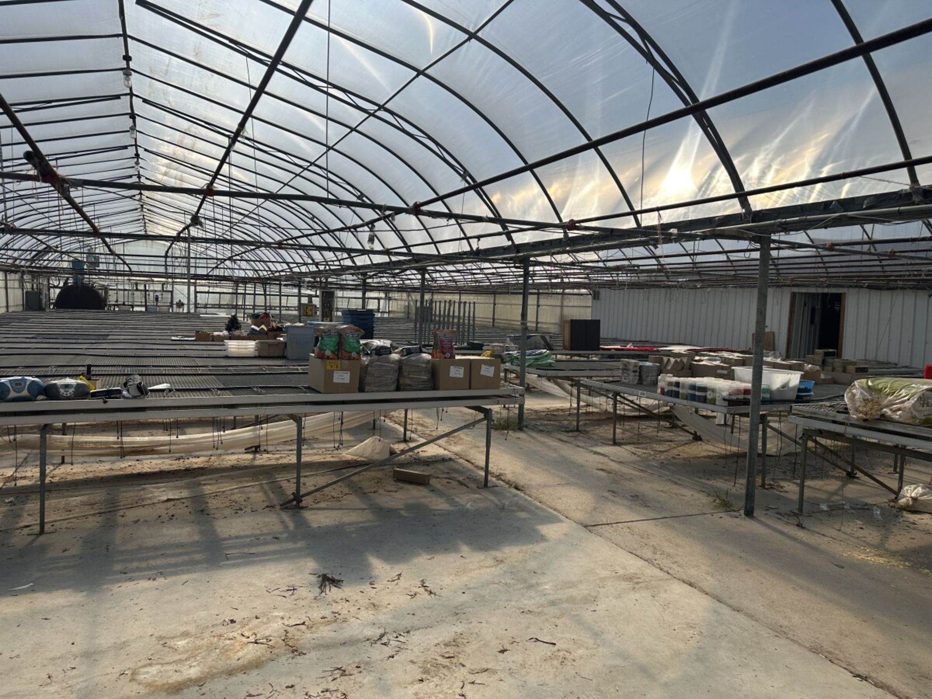 WESTBROOK GUTTER CONNECT 2-BAY GREENHOUSE 60FT X 144FT X 96” H & 2-BAY 60FT X 72 FT X 96”, INCLUDING - Image 47 of 95