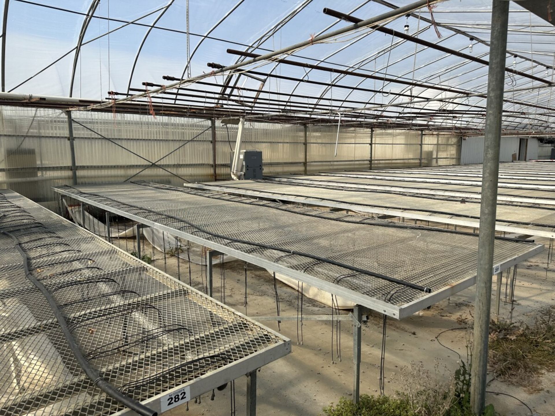 WESTBROOK GUTTER CONNECT 2-BAY GREENHOUSE 60FT X 144FT X 96” H & 2-BAY 60FT X 72 FT X 96”, INCLUDING - Image 68 of 95