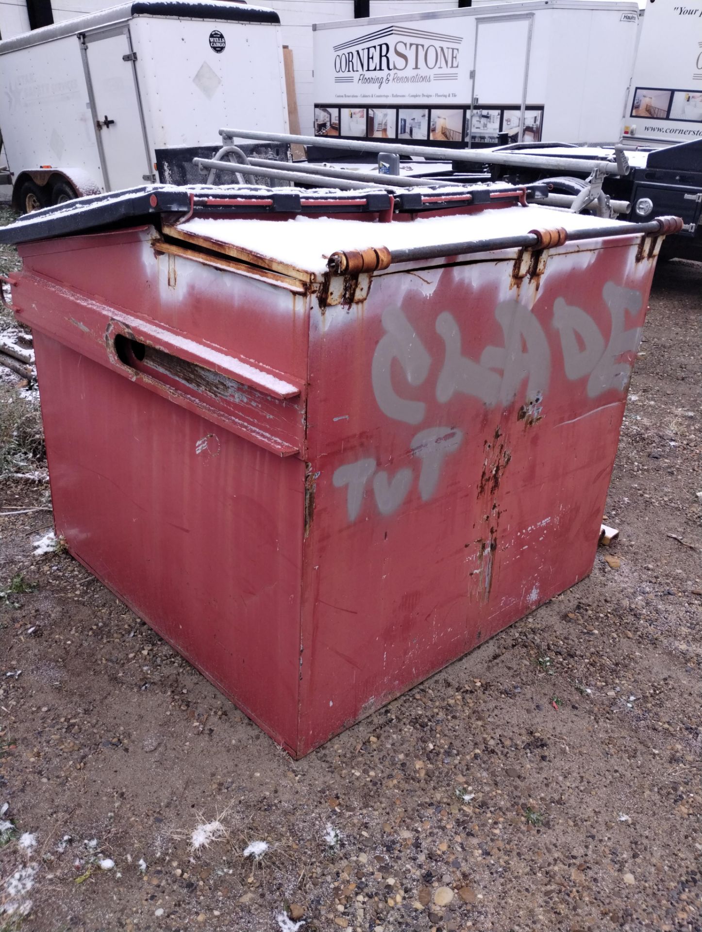 STEEL GARBAGE BINS 58”X58” (TO FIT 2007 CHEV LOT #2) - Image 3 of 3