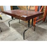 WOODEN FOLDING TABLE 32"X35"