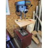 KING CANADA DRILL PRESS W/ LASER GUIDE SYSTEM ON ROLLING BASE