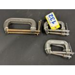 4-3" & 2-6" C-CLAMPS