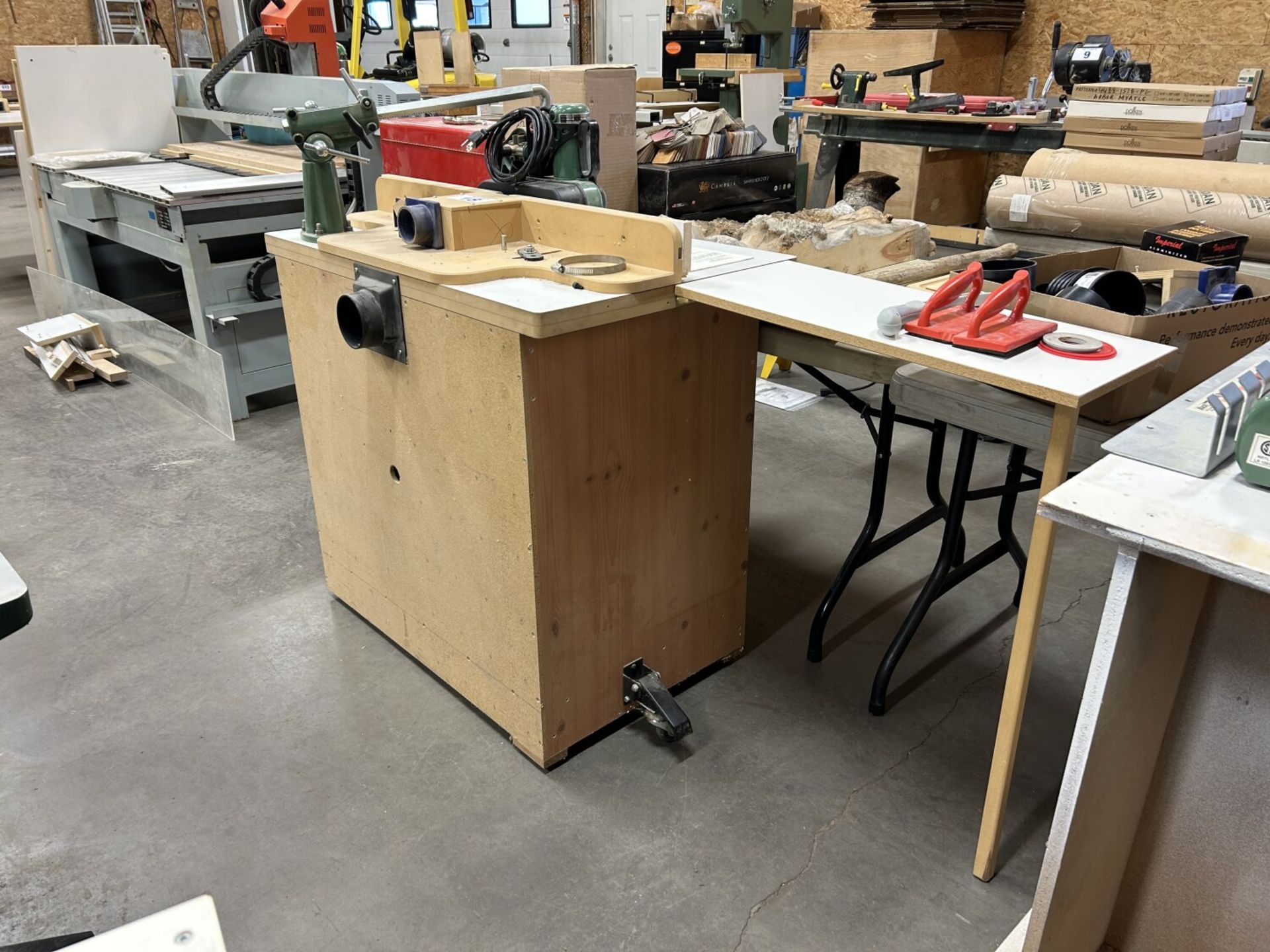 CUSTOM ROUTER TABLE 38"X24" W/ PORTER CABLE ROUTER AND GENERAL INTERNATIONAL "THE BRUTE" POWER - Image 7 of 7