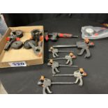 CORNER CLAMPS AND ASSORTED CLAMPS
