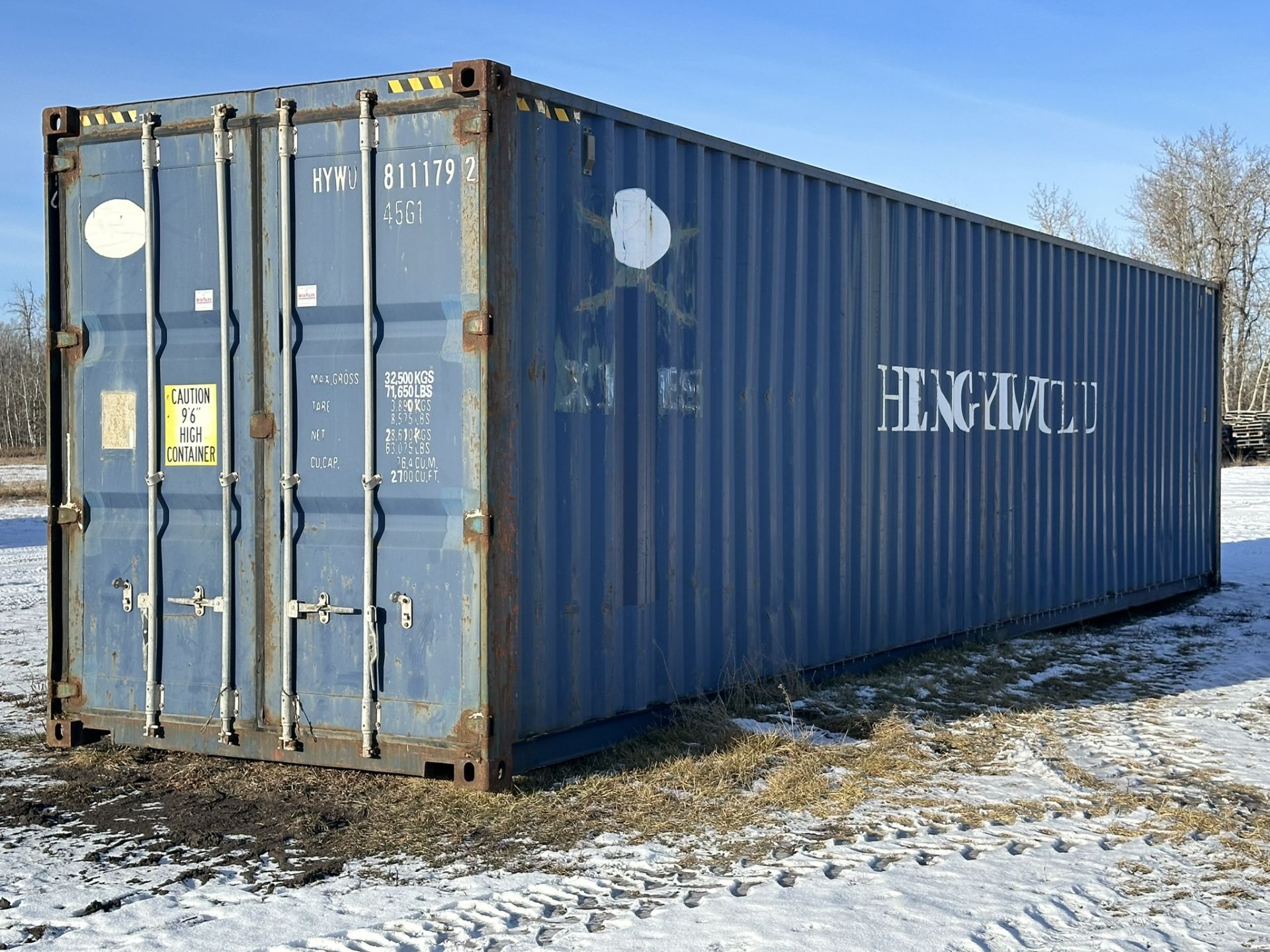 2010 40 FT HIGH CUBE SEA CONTAINER S/N HYWU8111792 - Image 2 of 9