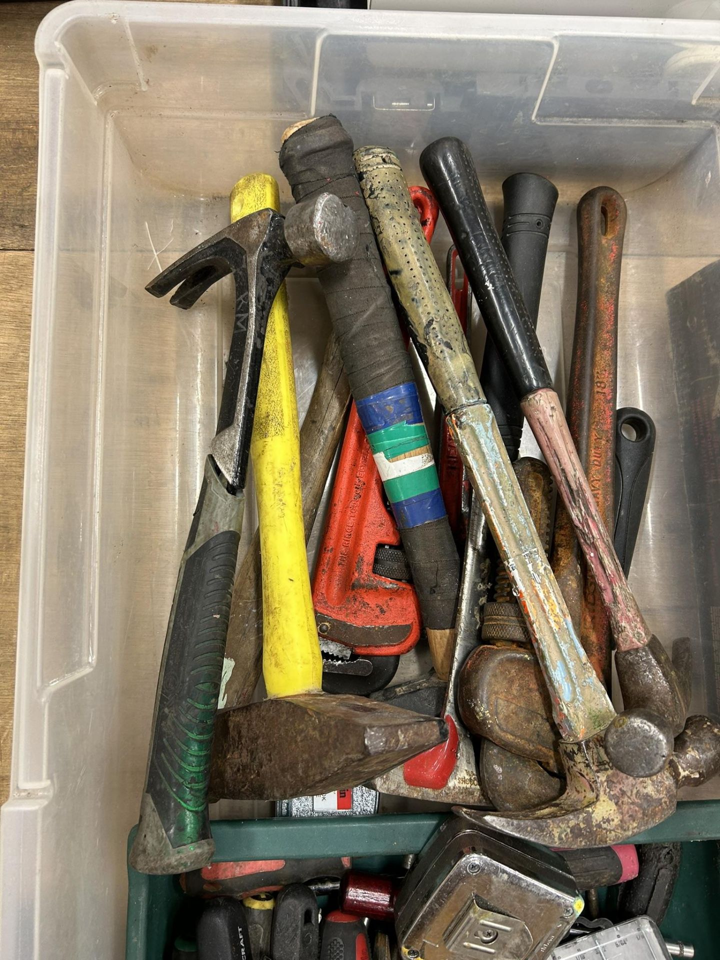 L/O ASSORTED HAMMERS, SCREWDRIVERS, PIPE WRENCHES, ETC. - Image 3 of 3