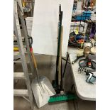 SHOVEL, ICE CHIPPER, SCOOP SHOVEL, BROOM