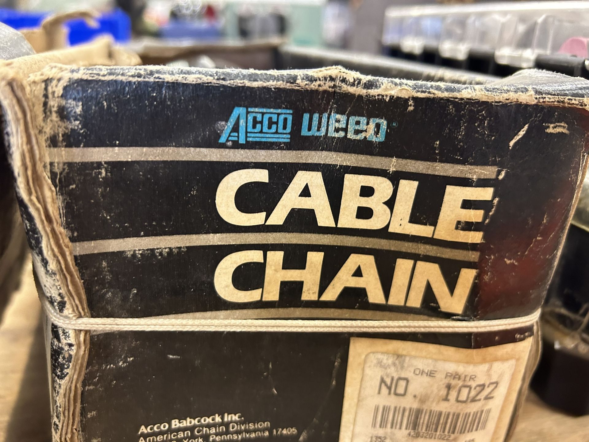 1 PAIR OF CABLE TIRE CHAINS, PART # 1022 - Image 2 of 2