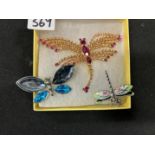 ASSORTED WOMEN'S INSECT BROACHES