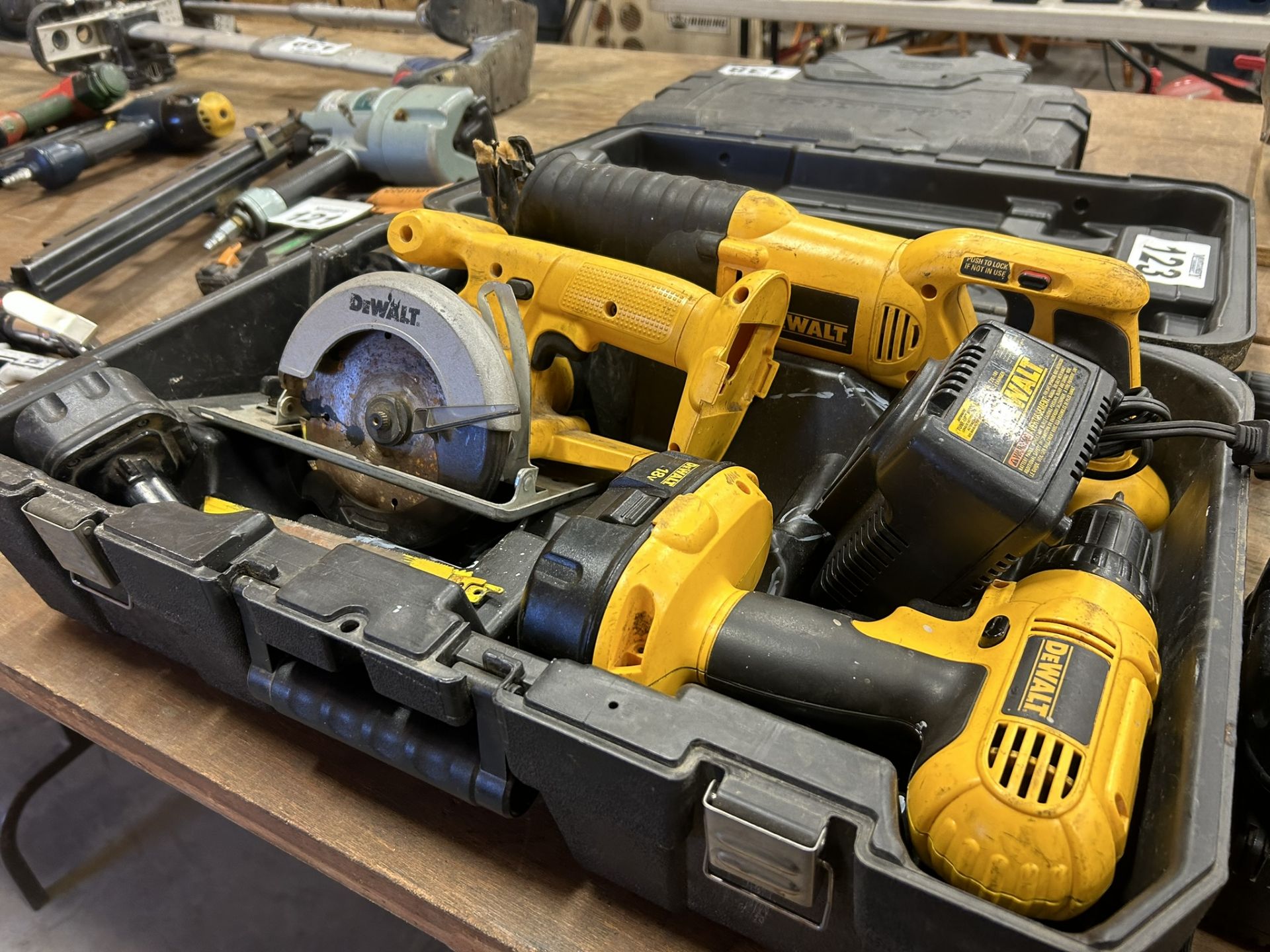 DEWALT 18V CORDLESS KIT W/ ASSORTED BATTERIES AND CHARGERS - Image 2 of 6
