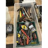 L/O ASSORTED HAMMERS, SCREWDRIVERS, PIPE WRENCHES, ETC.