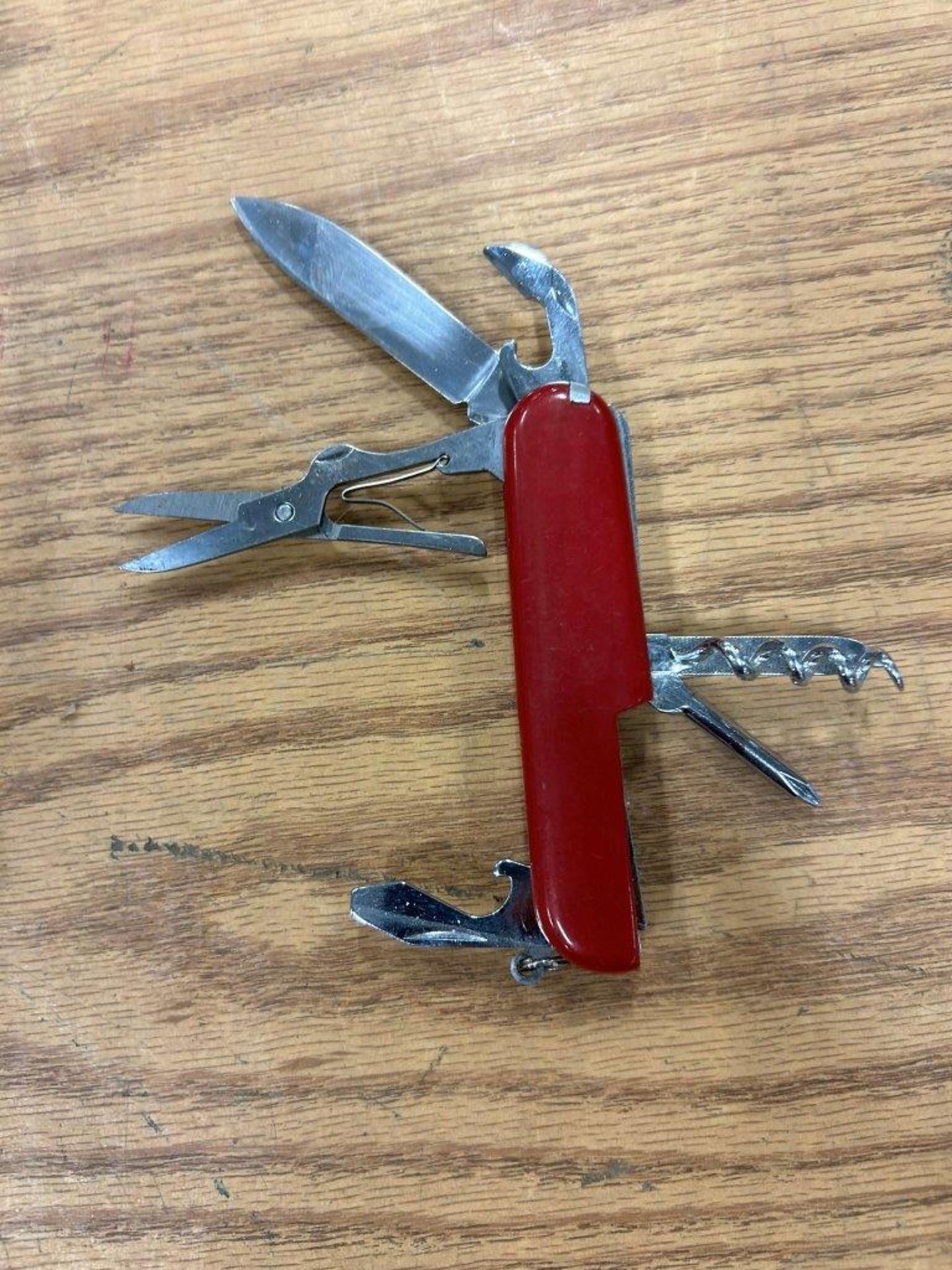 FIXED BLADE KNIFE, HATCHET W/ LEATHER COMBO SHEATH - Image 4 of 4