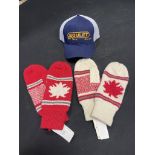 NEW CANADA MITTENS AND BOULET HAT