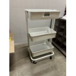 ROLLING METAL CART 16"X12"X30"