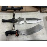 LARGE DAGGER AND CLEAVER