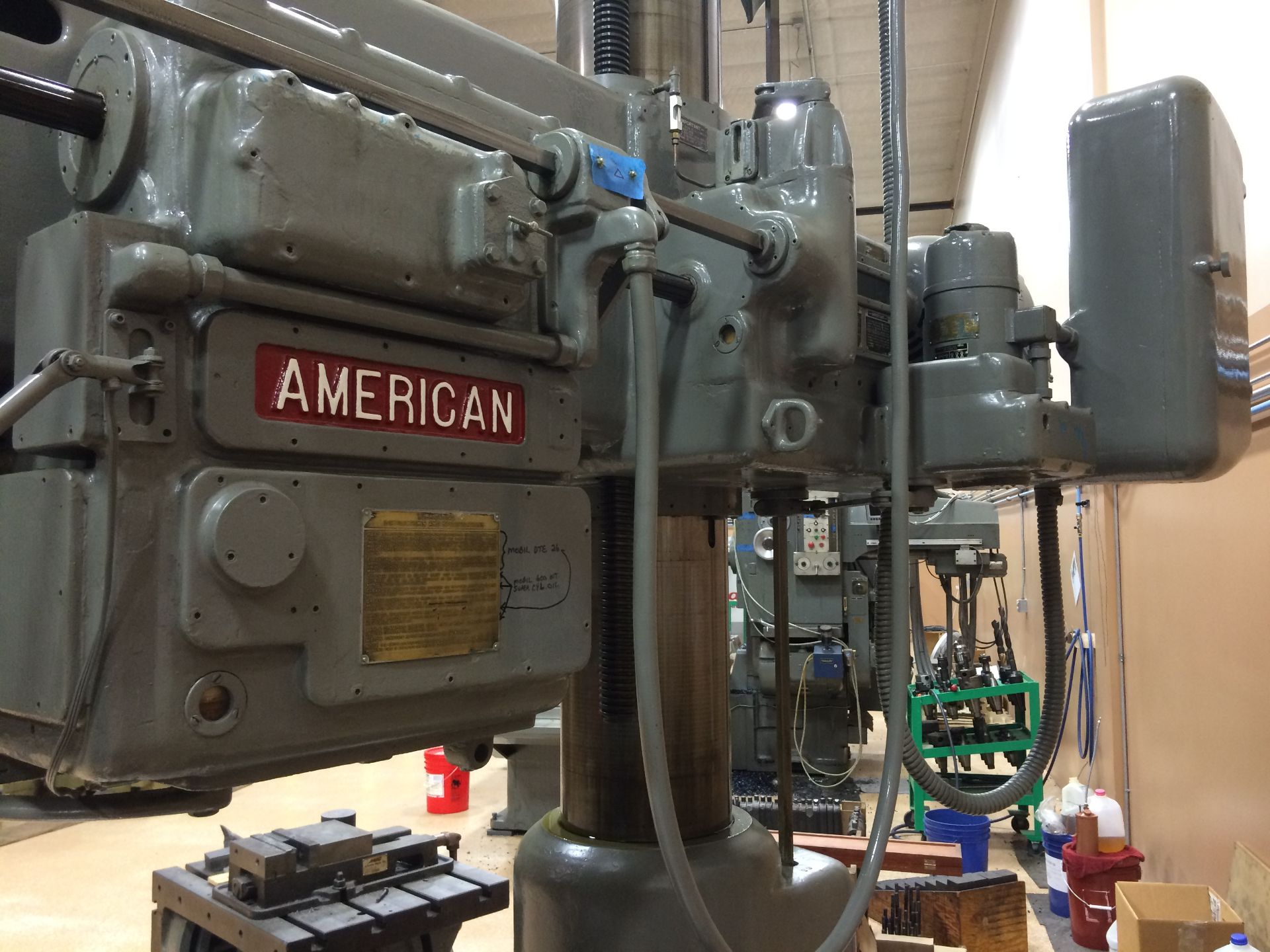 5' X 13" AMERICAN HOLE WIZARD RADIAL ARM DRILL - Image 8 of 9