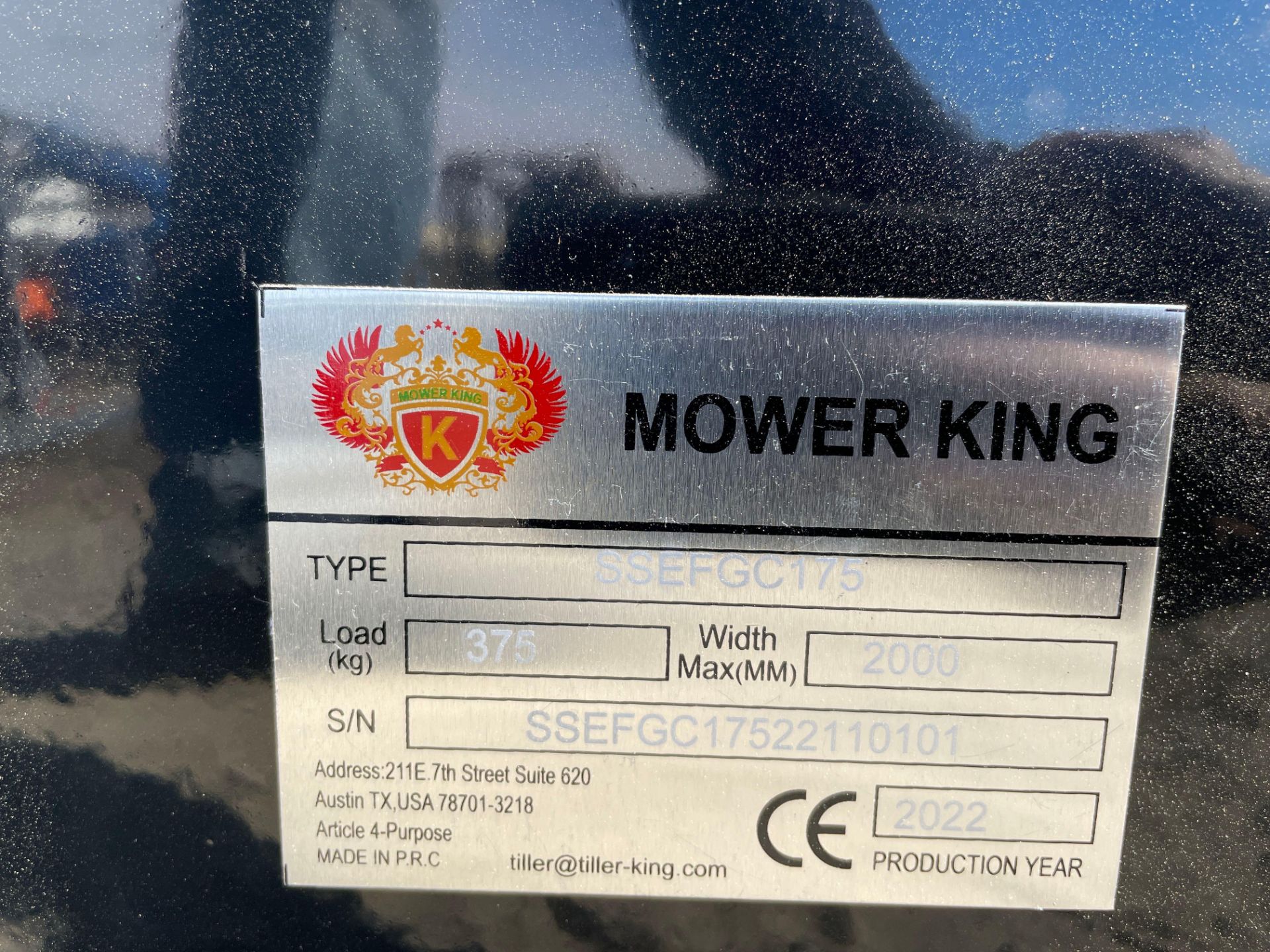 Unused 2022 Mower King SSEFGC175 Skid Steer Mower - Image 7 of 7