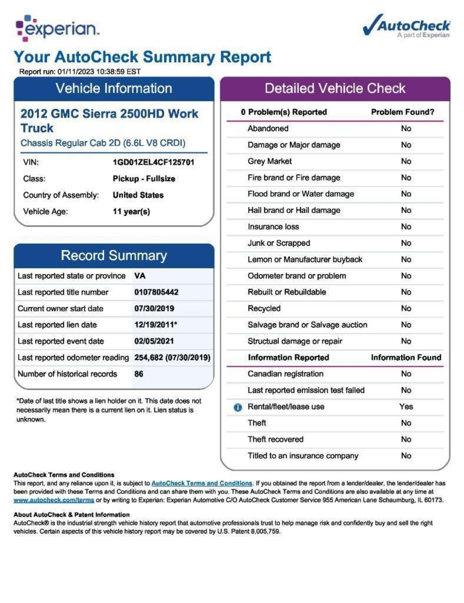 2012 GMC 2500 Truck - Image 10 of 10