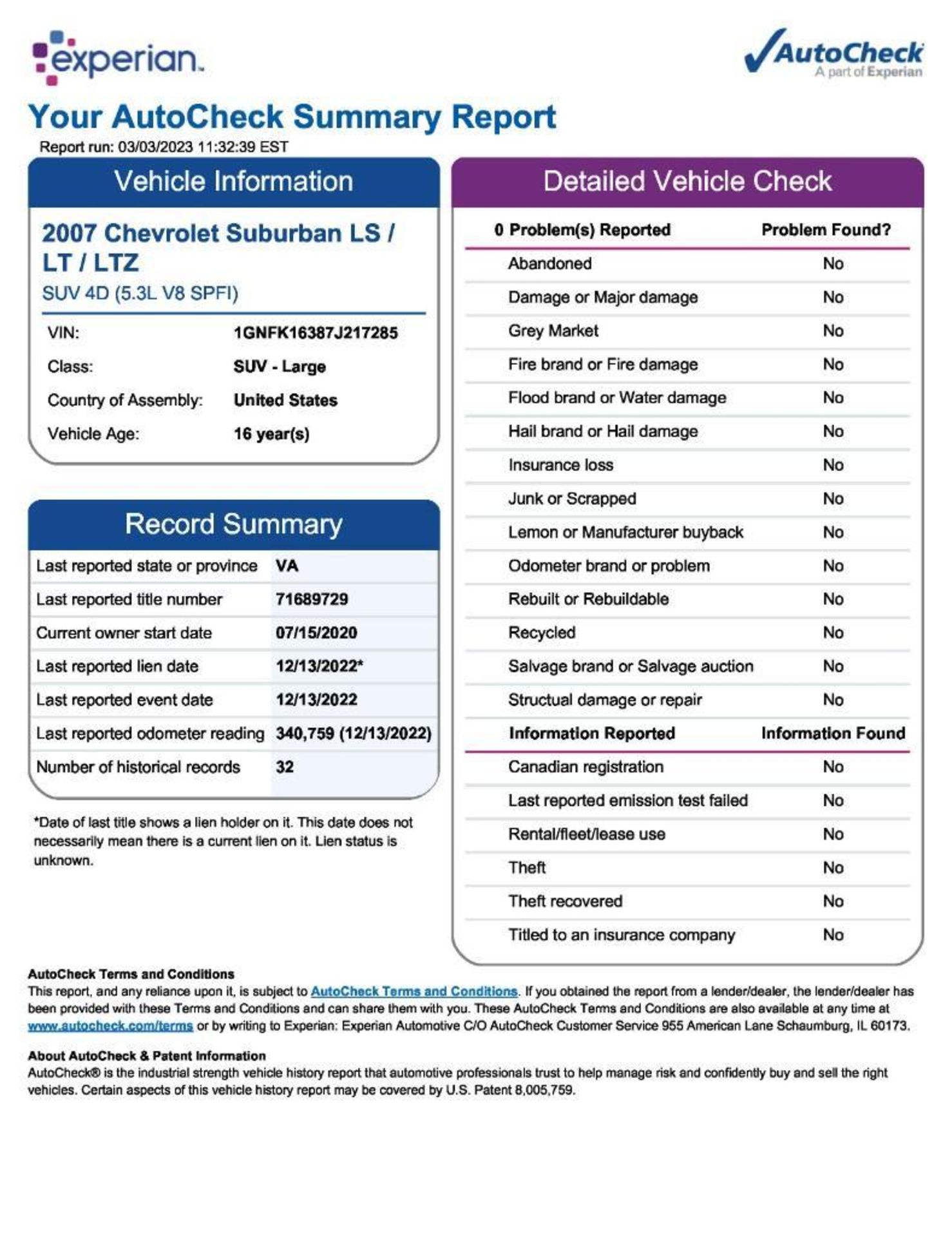 2007 Chevrolet Suburban SUV - Image 21 of 21