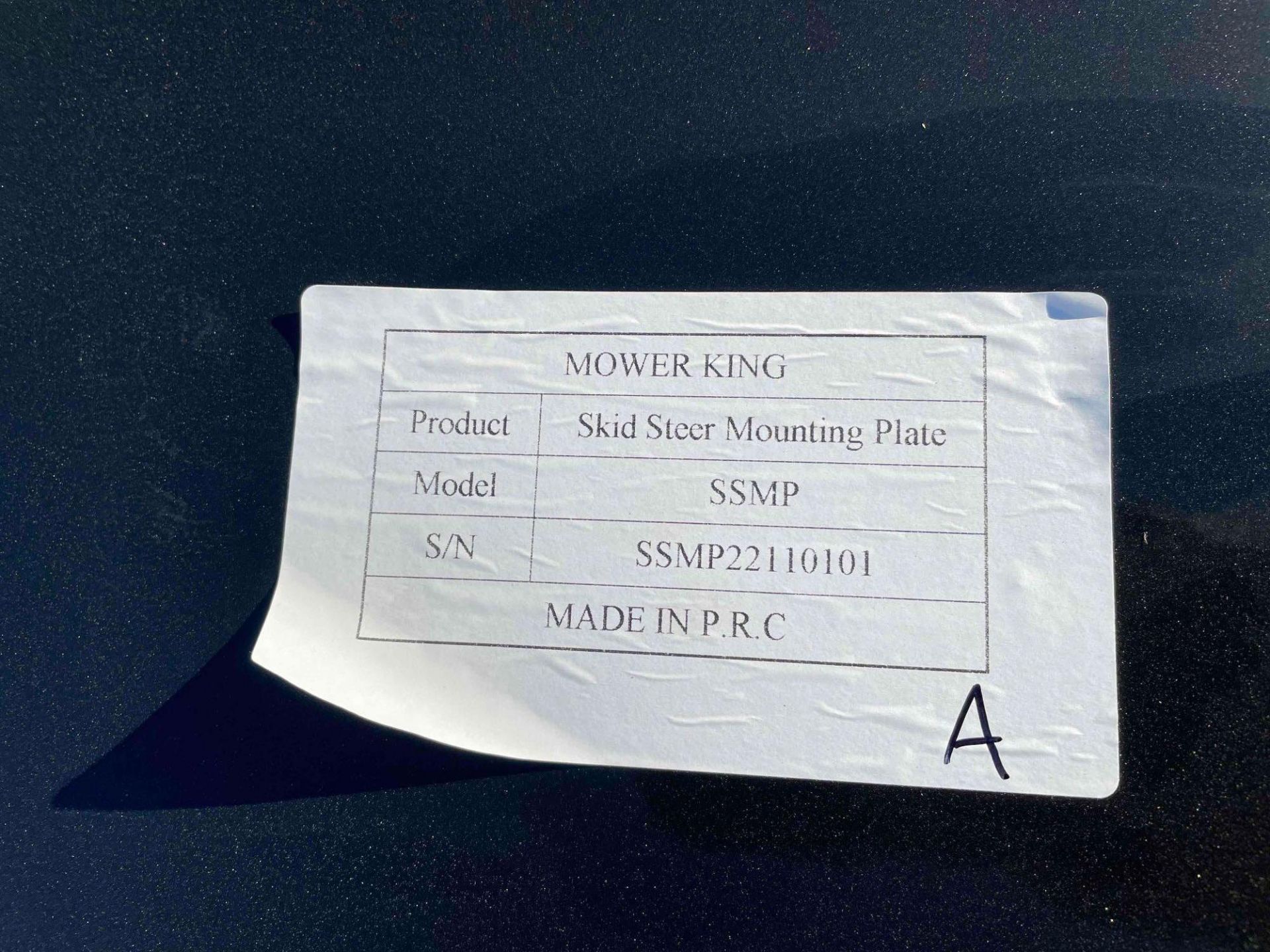 Unused 2022 Mower King SSMP Skid Steer Mounting Plate - Image 7 of 7