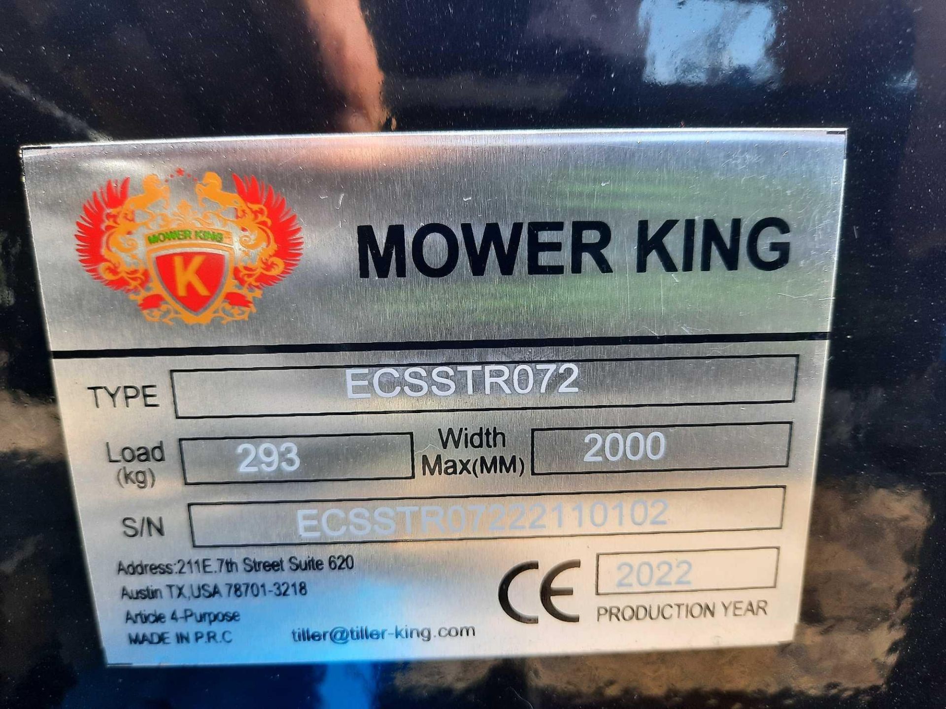 Unused 2022 Mower King ECSSTR072 Rotary Skid Steer Tiller - Image 5 of 5