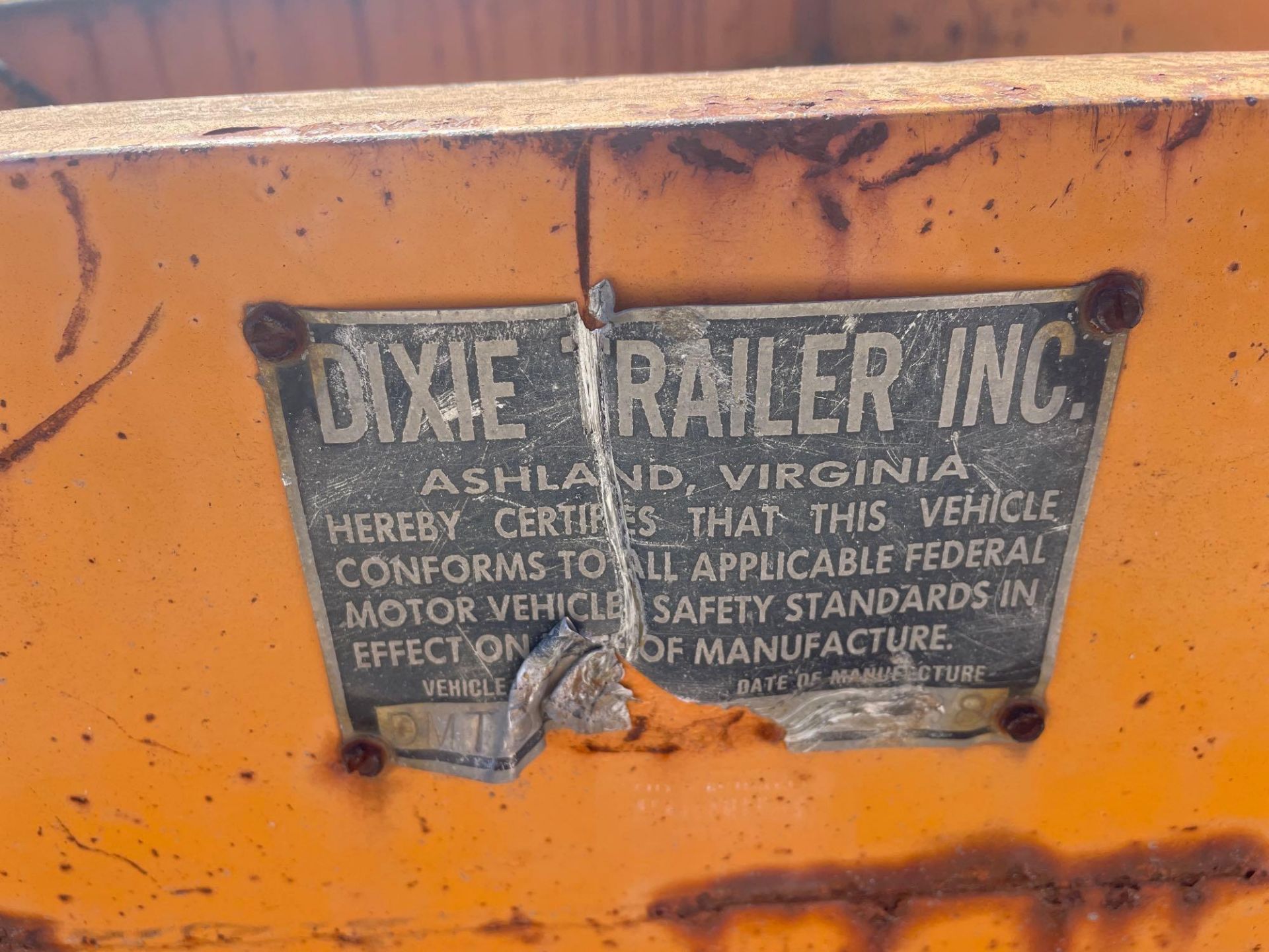 1988 Dixie Trailer with Case 360 Trencher - Image 25 of 25